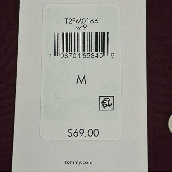 Tommy Hilfiger Womens Collared Button Up Shirt Wine Tasting Purple Size Medium - Picture 5 of 9